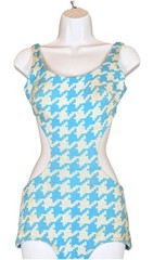 Vintage Sears Swimsuit 50s/60s Light Blue Small-Medium. Great Condition. Rare!