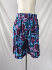 Vintage 1980s Windjammer Clothing Company Tiki Print Shorts Sz L