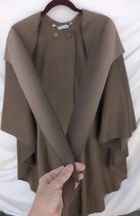 Vintage Forstmann Fabrics Hood Cape Coat One Size Fits Most Vintage Heavy Cloak