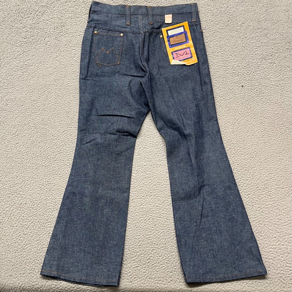 Vtg Blue Bell Maverick Jeans Size 18 (Fits 35×32) Blue Bell Bottom Western Fit