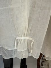 Vintage Antique Edwardian 1900s 1920s Ruffle Flowy Blouse Blue Bird Paris NYC
