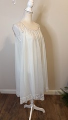 Vintage 60s Vanity Fair Chiffon Peignoir Set Powder Blue Sz S