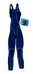 NOS VTG 90s Speedo Fastkin Skinsuit Full Body Suit Sleeevless Womens 27L