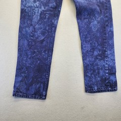 Vintage Z Cavaricci Acid Wash High Waisted Jeans Purple Blue Made in USA Size 30