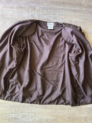 Vintage Stenay 100% Silk Beaded Sequin Jacket Women’s L Brown Art Deco Evening