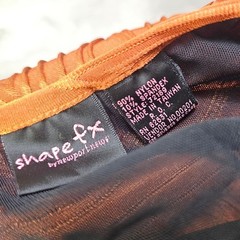Vintage Y2K Shape FX Newport News Orange Textured Bodycon Maxi Dress Womens M