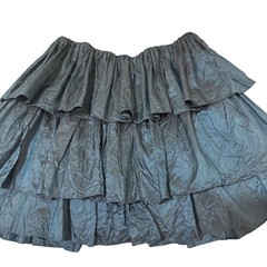 Vintage Henri Bendel Vicky Tiel Velvet Black&Teal Layered Strapless Mini Dress P