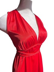 STUNNING 1970s Vanity Fair Greek Roman Goddess Gown Sz 32 (M)