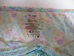 Y2K PINK K-Mart Tank Dress Cami Nightgown Cotton Blue & Pastel Floral – XL