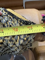 VTG Beaded Sequin Long Dress Mixed Leopard Prints Size “S”
