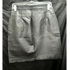 Global Identity Leather G-III Black Leather Vintage Skirt Size 12
