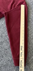 Grandmacore VTG Sweatshirt Maroon 2002 Puff Print Embroidered Christmas Cabin