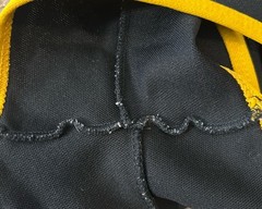 VTG 1980s Champion West Point Prep 100% Nylon Black Yellow Track Shorts Tag S