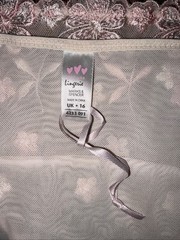 Marks & Spencer Per Una NWOT Panty (Sz 16) Pink Embroidered Net Bra*** (Sz 34DD)