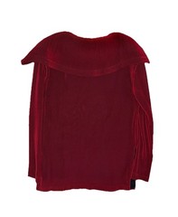 Vintage High End Bergdorf Goodman Designer Lesleigh Evening Top 10 Blouse Red