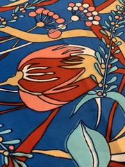 Vintage 70’s Print Dress Sleeveless Whimsical Floral NO Tags Women’s Large