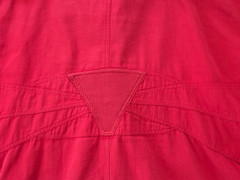 Vintage 80s Ton Sur Ton Red Cotton Oversized New Wave Jacket France Unisex M/W