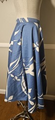 Vintage Hawiian Inspired Cotton Circle Skirt 24 Inch Waist Xs