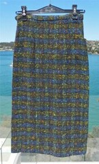 VINTAGE Rockabilly 1950s Original Retro Rare Wiggle Pin up Pencil Skirt