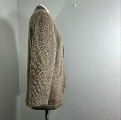 Vintage Mohair Lambswool Coat Bouncle MJ Seattle Retro Lined Shoulder Pads Small
