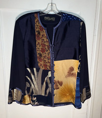 Maggie Shepherd Australia Jacket Topper Patchwork Multicolor Size M d286
