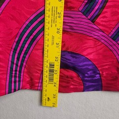 Anne Crimmins UMI Collections Silk 2 Pc Dress Set 80s Pink Purple Geometric 10