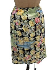 Vintage 1970s Hawaiian Kahala Pretty Floral Skirt Small