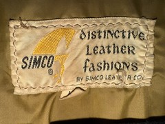 VTG Rare Simco Leather Fringe Hippie Boho Pioneer Jacket 60s 70s Brown Western
