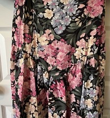 Vintage 80’s 90’s Lady Carol Pink Bows Floral Cottage Core Dress Size 12 EUC