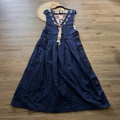 PAM’S CLOSET Vtg Patriotic Sleeveless Denim Dress