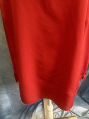 Vtg 90s Notations Woman Plus Red Sleeveless Blouse Tank Top 2X Poly Side Slit