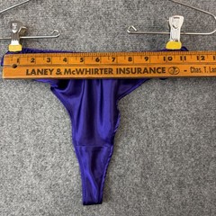 Contempo Casuals Thong Panties Purple Size S 100% Polyester