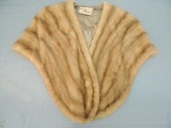 VINTAGE WOMEN’S FUR SHRUG SHOULDER COAT CASA HANS PIELES FINAS MEXICO S OR M