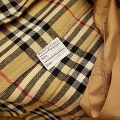 Vintage Burberrys Nova Check Wool Skirt Waist 28″x 29″ Long Sz”K14 Long” England