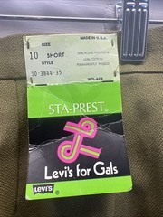NWT Vintage VTG 60s Levi’s Sta-Prest for Gals Talon Zipper Made in the USA!!!