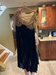 Vintage 1920’s cobalt Blue flapper style dress