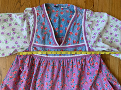 Vintage 1970’s STAR OF INDIA Tiered Floral cotton Dress Cottagecore Festival