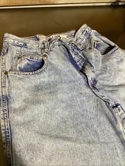 Zena Mom Jeans Size 8 High Rise Tapered Vintage Light Rinse