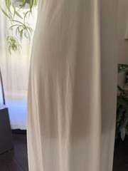 VTG 60’s Bonwit Teller Cream Nylon Maxi Gown Slip Dress Palest Butter Yellow S/M
