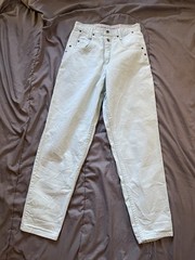 ZENA Jeans Light Blue Acid Wash Vintage High Waisted Tapered Retro Mom size 10