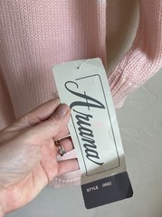 Vintage 80s Ariana Sweater Dress NWT M Baby Pink Retro Coquette Kawaii Pastel
