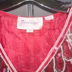 vintage beaded silk skirt ensemble