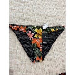 NWT Volcom Reversible Floral & Polka Dot Bikini Bottoms – Black/Multicolor