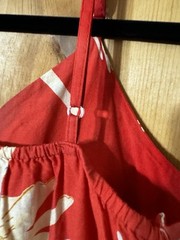 100% Cotton VTG MADE IN INDIA RED COTTON SLEEVLESS DRESS M
