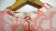 Ceil Chapman Dress Vintage Pink Long Sleeve Maxi V Neck