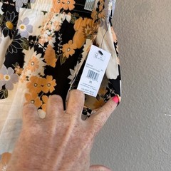 NWT Volcom Women’s Beach Bandit Short Black Floral Print XL Viscose $40