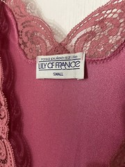 Vintage Lily Of France Pink Nylon Maxi Nightgown Size S Made In USA