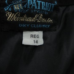 Vtg 70’s Weintraub Bros Military Black Wool Jacket PATRIOT Coat Womens 14