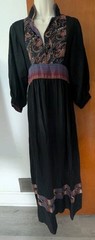 Vintage 70s Sharons World Boho Maxi Dress By Sharon Rothfeld Hippie Women’s 9/10
