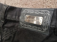 LAWMAN Western Vintage Superior Fit High Waisted Black Denim Jeans Size 7
